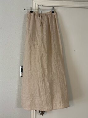 Anne Klein linen maxi skirt